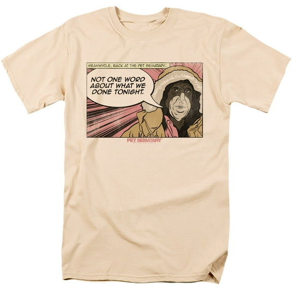 Pet Sematary Not One Word Adult 18/1 T-Shirt Cream
