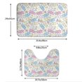 thumbnail image 3 of Yiaed Cartoon Bunny Print Bathroom Mat Set 2 Pieces Mat Anti-Skid Pad Ultra Soft and Absorbent Bathroom Bath Mat Contour Bath Rugs for Toilet Base, 3 of 6
