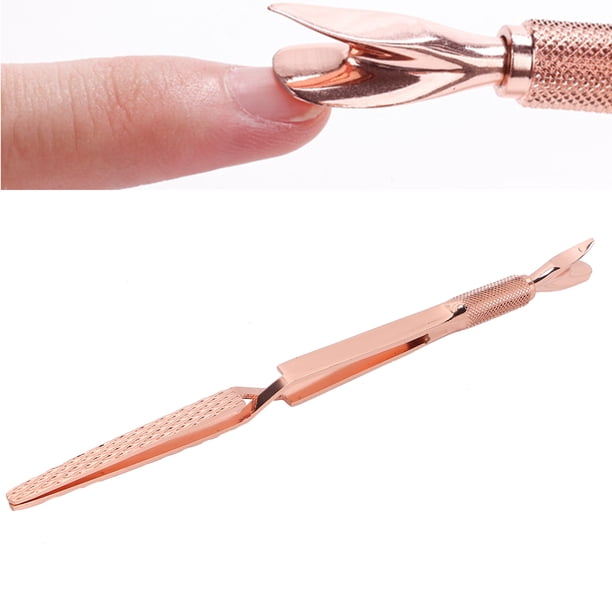 Pinzas de Uñas para Uñas Acrílicas Pincher de Uñas Empujador de Cutículas Herramienta para Pellizcar Uñas de Acero Inoxidable Empujador de Cutículas Pinzas para Dar Forma a Anggrek Otros