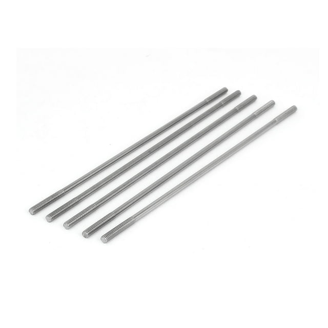 Unique Bargains M4x160mm 304 Stainless Steel Double End Threaded Stud Screw Bolt 5pcs