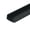 Black, variant on Outwater 3/4 in. Black Styrene U-Channel/C-Channel, 18 in. Long, 4-Pack, 6 Linear Feet