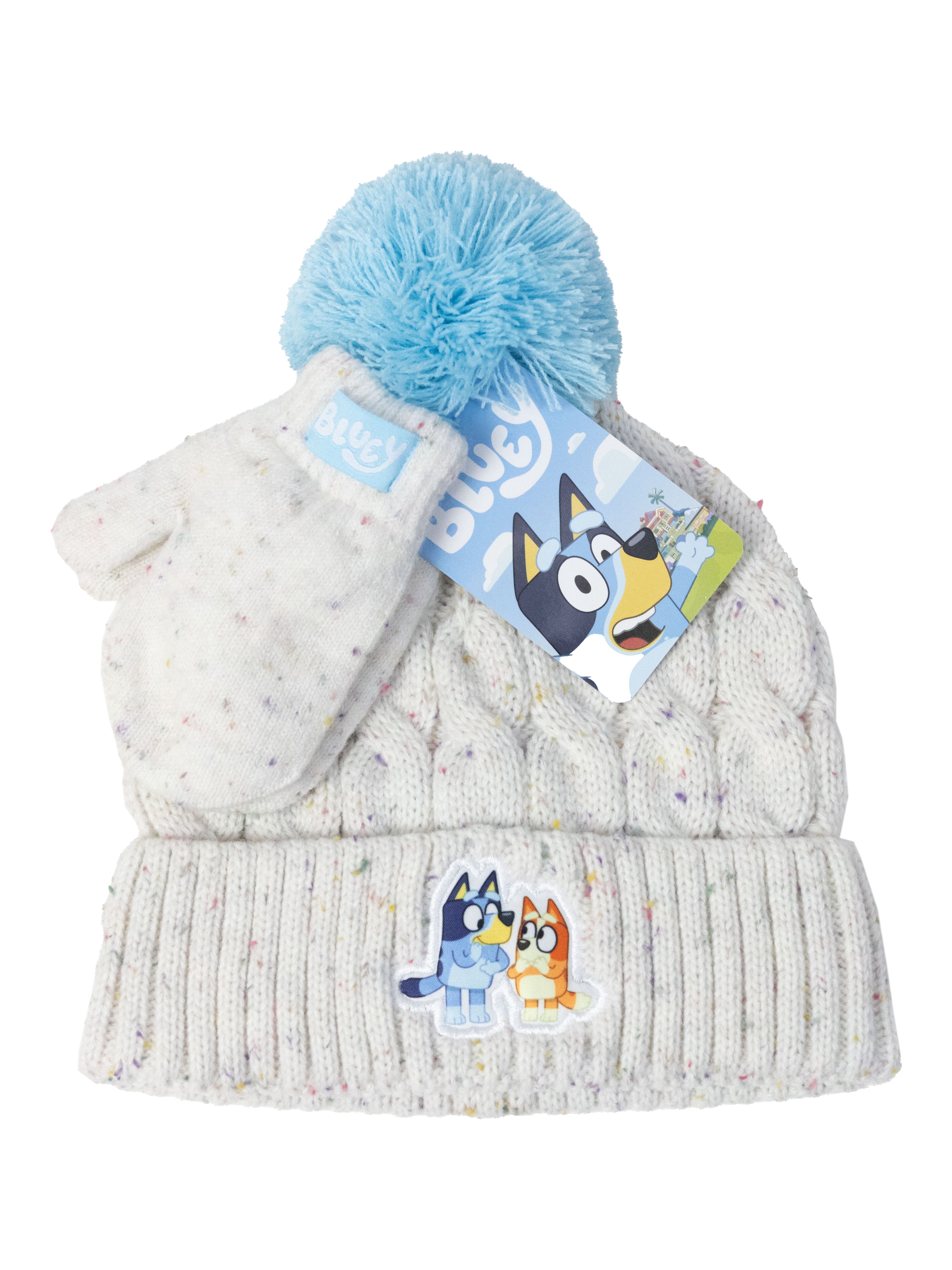 Character Toddler Beanie and Mittens, 2-Piece Set
