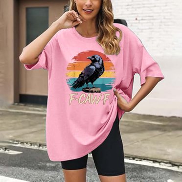 F-Caw-F Crow Tee - Funny Bird Graphic - Humorous Design T-Shirt