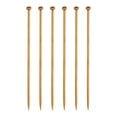 thumbnail image 1 of Uxcell 6Pcs Agujas de Tejer de Bambú de 5.5mm Rectas de Punta Simple de 9.8 pulgadas de Largo Tamaño US 9, 1 of 6