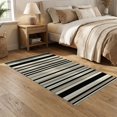 thumbnail image 2 of ODIKA 5'x7' Washable Area Rug Easy Care, Non-Shedding, Pet Friendly, Striped Farmhouse Entrance Featuring Horizontal Stripes Doormat for Small Living Room, Bedroom, 2 of 7