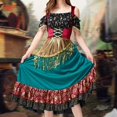 thumbnail image 6 of Women's Gypsy Fringe cost-ume Dress Set – Versatile Halloween Party Outfit for Women in Sizes M to XL, Elegant Stage Performance Wear with Gold Tassel Details, 6 of 8