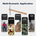 thumbnail image 3 of Acampada al aire libre Multifuncional Pickaxe Hoe Heavy Duty Pick de acero inoxidable, 3 of 8