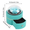 thumbnail image 2 of Unique Ring Box Preserved Flower Ring Box Velvet Jewelry Gift Box with Magnet Closure for Valentine's Day Engagement Proposal Preserved Flower Jewelry, 2 of 8