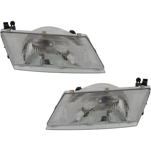 Garage-Pro Driver and Passenger Side Headlight for Nissan Sentra 1995-1998 Halogen With bulb(s) Replaces# 260101M325 260601M325