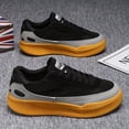 thumbnail image 5 of Men's Stylish Black & Yellow Platform Sneakers - Durable, Comfortable Casual Shoes with Thick PVC Sole for Casual Attire, Chunky Shoes, 5 of 9