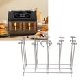 thumbnail image 4 of Fryer Skewer Stand, Vertical Kabob Grill Rack Durable Stainless Steel High Temperature Resistant   For Kitchen Round,Square, 4 of 8