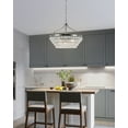 thumbnail image 5 of 3 light Pendant Modern Crystal Chandeliers Lighting Pendant Ceiling Lights Fixture Lamp for Dining Living Room, Chrome, 5 of 7