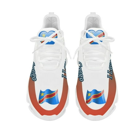 

New Arrivals I Love Congo Women s Sneakers Mesh Shock Absorbing Running Shoes Spring Autumn Round Toe Walking Footwear
