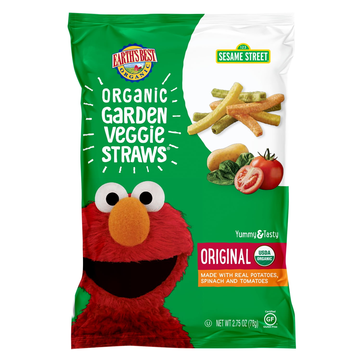 leje Grundig Moderne Earth's Best Sesame Street Baby Snack Organic Original Garden Veggie  Straws, 2.75 oz Bag - Walmart.com