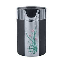 Slhenay Car Ashtray with Lid Auto Ashtrays Smell Proof Smokeless Ashtray for Car Easy Clean Up Detachable Ash Tray with LED Light Auto Ashtray LED for Most Car/Air Vent Cup Holder Home Office, Black