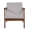 thumbnail image 3 of Trent Home Contemporary Slate Wood Lounge Chair in Brown and Gray, 3 of 7
