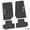 Black w/ Pink & White insert, variant on Flextread Floor Mats for 07-13 Jeep Wrangler JK 2-Door - Mopar Licensed Factory Fit - Black w/ Jeep Wave w/o Wheel Insert - 100% Made in USA
