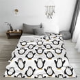 thumbnail image 5 of Pofeuu Lovely Penguin Print Ultra-Soft Micro Fleece Blanket,for Bed Or Sofa,All Season Throw Blankets Flannel Blanket-80"x60", 5 of 7