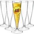 thumbnail image 2 of DecorRack 48 Champagne Flutes, 5 Oz Plastic Champagne Cups, 2 of 16
