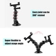 thumbnail image 1 of Gps 16cm/6.3in Flexible Suction Cup Mount Windshield Suction Cup Phone Mount 360Rotatable 1/4 Inch Screw Connector with Phone Holder for Smartphone Sports Camera, 1 of 7