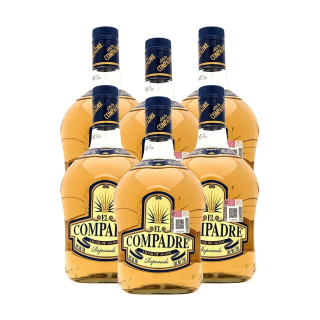PACK DE 6 LICOR DE AGAVE EL COMPADRE 750ML
