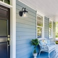 thumbnail image 5 of LNC Outdoor Light Fixture, Farmhouse Exterior Wall Lantern in Black with Textured Glass, 5 of 10