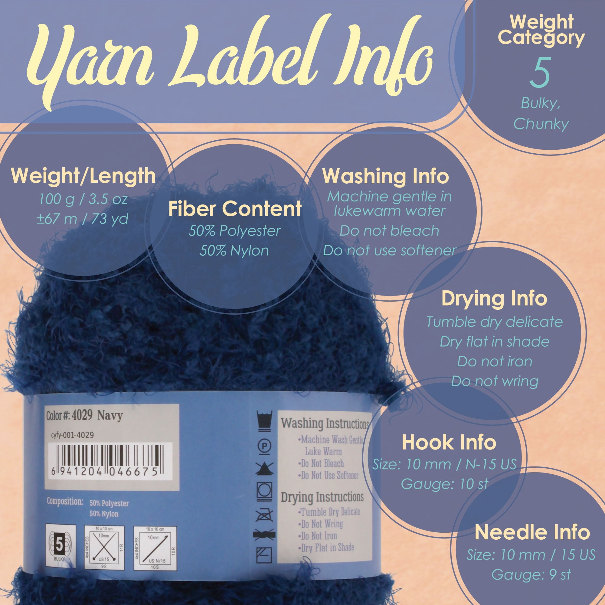 JubileeYarn Baby Bear Faux Fur Yarn - 100g/Skein Chunky Weight Polyester - Shades of Red - 4 Skeins