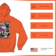 thumbnail image 6 of Racoons Howling at the Moon Sweatshirt Funny Galaxy Wildlife Universe Humor Weird Animal in Space Hoodie, 6 of 7