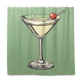 thumbnail image 2 of Yayeee Shower Curtain with Hooks 72"x72" Waterproof Fabric Bathroom Hanging Decor, Lemon Juice, 2 of 5