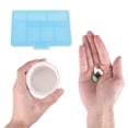 thumbnail image 4 of Unique Bargains 1 Pc Pill Case 6 Grid Flap Pill Box Clear Blue, 4 of 6