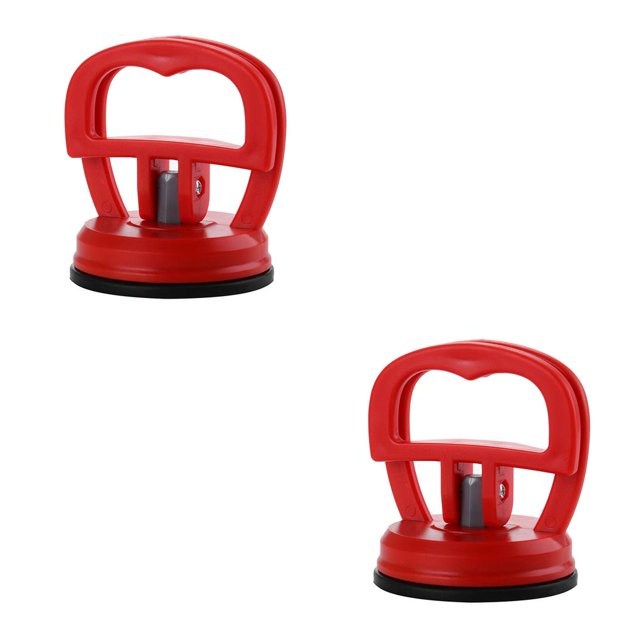Riwesomey Car Body Ding Remover Repair Puller Sucker Bodywork Panel Ventosa Pantalla Vidrio Herramienta de desmontaje Rojo 2piezas