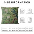 thumbnail image 5 of Nawypu Green Chinoiserie Pillow Cover Vintage Bird Flower Throw Pillow Covers Farmhouse Floral Decorative Pillowcase Outdoor Square Cushion Cover for Couch Sofa Bedroom Decor, 5 of 5