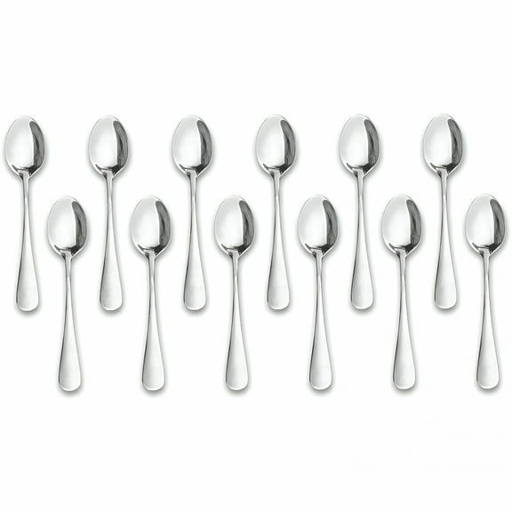 ACDANC Demitasse Espresso Spoons,12-Piece Mini Coffee Tiny Stainless Steel Spoons Bistro Small Spoons for Dessert, Tea, Appetizer (4.7Inch)