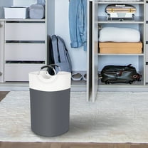 82L Laundry Basket, Large and Collapsible Hamper with Reinforced Handles, Waterproof Storage Solution for Bedroom and Bathroom