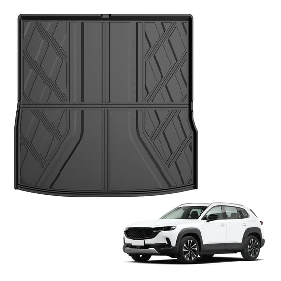 DIKSOAKR Custom Fit for 2023-2025 Mazda CX-50 TPE All Weather Rear Cargo Mat 3D Waterproof Easy Clean & Install