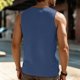 thumbnail image 5 of pstuiky Camiseta sin mangas para hombre, Camiseta deportiva de tirantes elástica de color liso para hombre, ideal para el tiempo libre y el fitness. Camisas de hombre m, 5 of 9