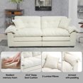thumbnail image 3 of 84" Modern Chenille Loveseat - Pocket Spring & Memory Foam Sofa for Home/Office, 3 of 8
