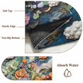 thumbnail image 6 of Round Rugs 5Ft, Boho Flower Round Area Rug Washable Indoor Throw Carpet, Retro Daisies Bohemia Floral Clouds Ethnic Soft Non Slip Circle Rug for Cabinet Bathroom Home Decor Aesthetic, 6 of 8