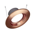 thumbnail image 3 of Nicor Lighting DCR561081204KAC 0.83 in. 901 Lumen Aged Copper LED Recessed Downlight Retrofit Light Fixture - 4000K, 3 of 9