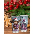 thumbnail image 6 of Christmas Gifts for Women-20 oz Stainless Steel Insulated Travel Tumbler Coffee Mug Cup-Funny Christmas Gifts for Women Men Friends Family, Highland Cow, 6 of 7