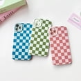 thumbnail image 4 of XUCP-Compatible with iPhone 11 Pro Max Case Cute Aesthetic Checkerboard Checkered Pattern for Women Girl Trendy Slim Fit TPU Silicone Shockproof Full Camera Protection Cover - Pink, 4 of 4