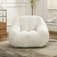 thumbnail image 2 of Newest Bean Bag Chairs with Memory Foam , Bean Bag Sofa with Tufted Soft Stuffed Filling, Fluffy and Lazy Sofa, Comfy Cozy BeanBag Chairs with Memory Foam for Dorm, Apartment, Living Room, 2 of 10
