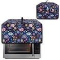 thumbnail image 2 of Renewold Toaster Oven Protection Case Stain-Resistant Washable Smart Oven Air Fryer Cover Countertop Appliance Protective Case Kitchen Decor, 18.5 x 14.5 x 9 Inches, Hippie Flower Lotus Blue Violet, 2 of 7