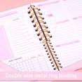 thumbnail image 4 of Tholdsy Cuaderno planificador de papel extragrueso de doble cara para planes semanales completos y listas cartulina Rosa, 4 of 6