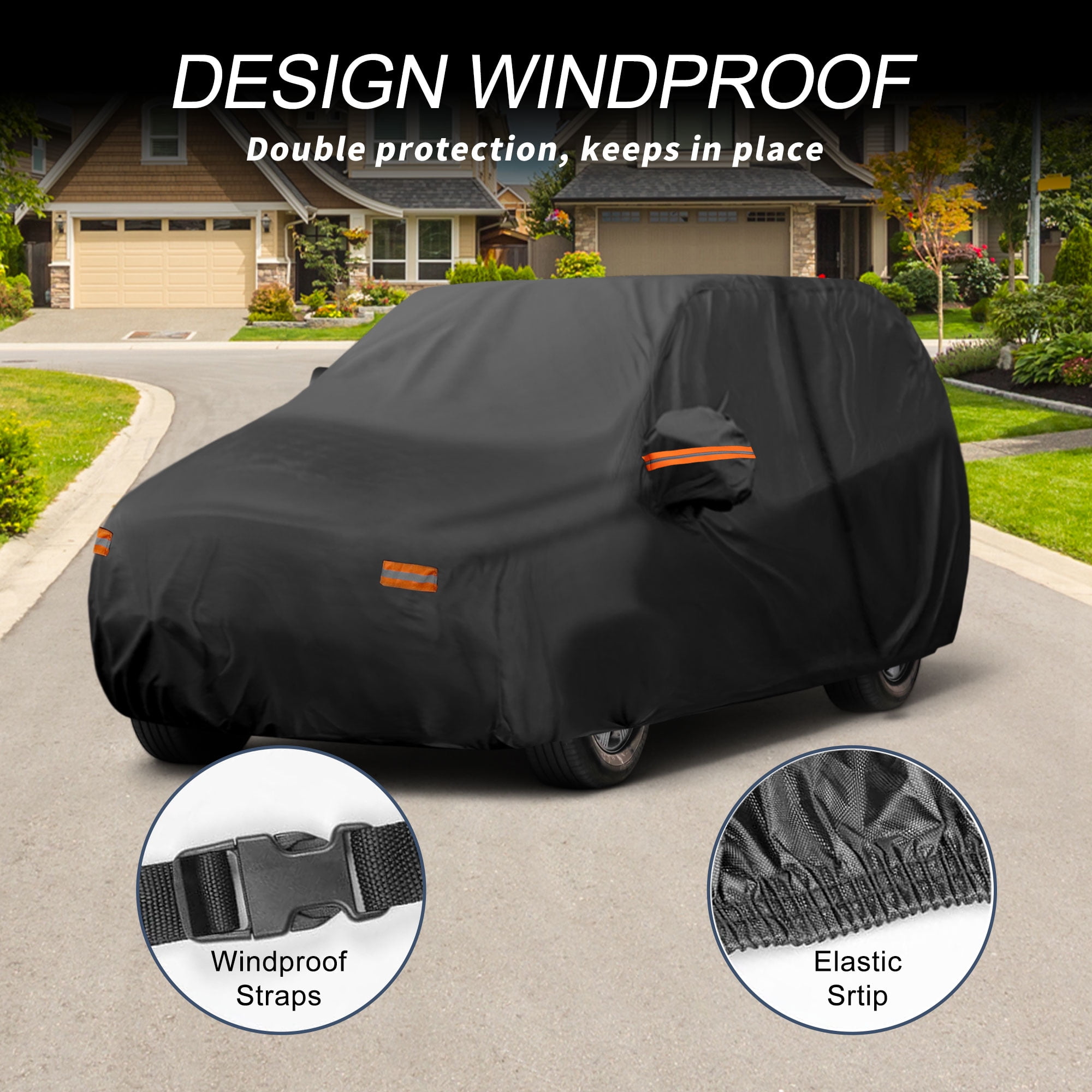 Unique Bargains Aluminum Car Cover for Lincoln Aviator 202.76"x81.89"x59.06"