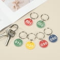 thumbnail image 4 of 10PCS Number Tags 1-10, Number Key Tags Aluminum Numbered Tags Metal Key Tags Keychain with Key Rings for Organizer Field Sales Hangers Clothes Labels ID Tag, Red, 4 of 6