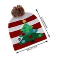 thumbnail image 5 of YESIMOLA Light up Christmas Hat Christmas Beanie Led Christmas Beanie Light up Christmas Hats Knit Hats with Led Colorful Lights Unisex Winter Snow Hat, 5 of 9