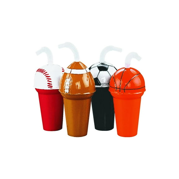 Sportball Cup Assortment - Party Supplies - 12 Pieces