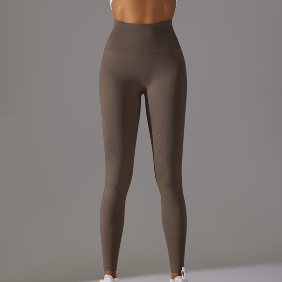ZHUGeLI Solid Print High Waisted Tummy Lift Full Length Leggings, S (Women's)