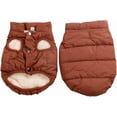 thumbnail image 2 of 2 Layers Fleece Lined Warm Dog Jacket for Puppy Winter Cold Weather,Soft Windproof Small Dog Coat 1Pack, 2 of 9